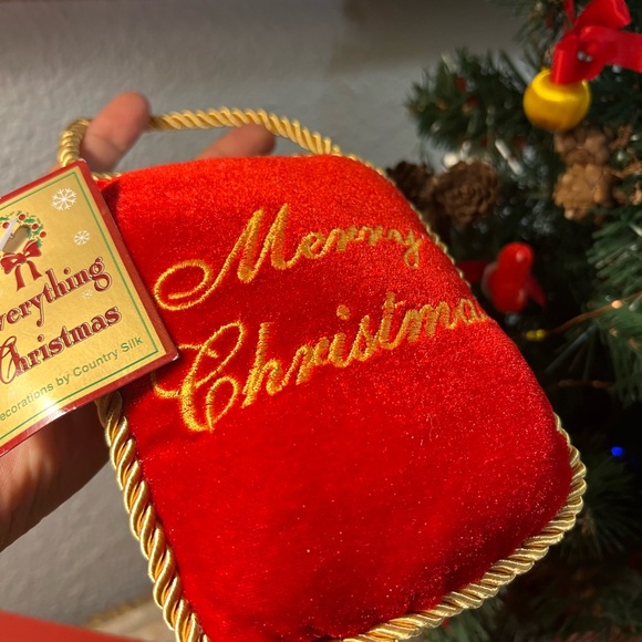 Everything Christmas Decorations By country silk Christmas Decorative Pillow Vtg - Picture 2 of 5